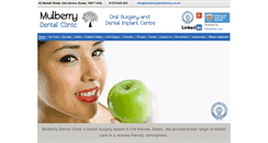 Desktop Screenshot of mulberrydentalclinic.co.uk