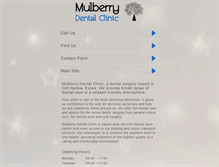 Tablet Screenshot of mulberrydentalclinic.co.uk